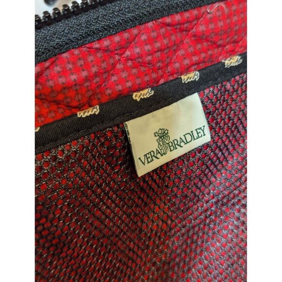 Vera Bradley Hanging Garment Bag Retired Pattern Black Provençal Fabric With Yel - Picture 10 of 11